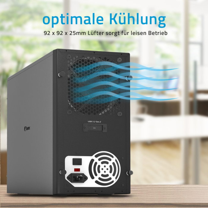 Fantec MB-X10U31H Boîtier pour 10x 3,5 pouces SATA