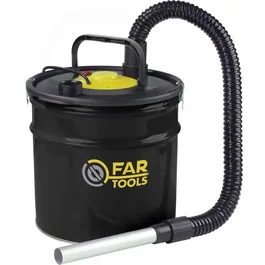 Fartools PRO Aspirateur à cendres AMF 18B, 800 W, cuve métal 18 litres, débit 16 kPa, livré avec filtre cartouche et tube