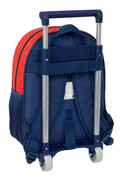 Safta Moch 609+Carro 705 Super Mario Trick, Sac à dos à roulettes pour enfants 28x34x10 cm, Age minimum 3 ans, Produit en espagnol