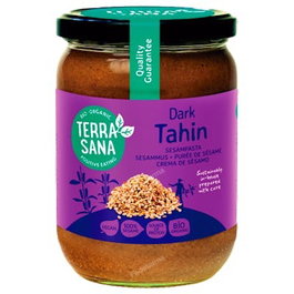 TERRASANA Tahini Noir Torréfié 500g Sans Sel Vegan