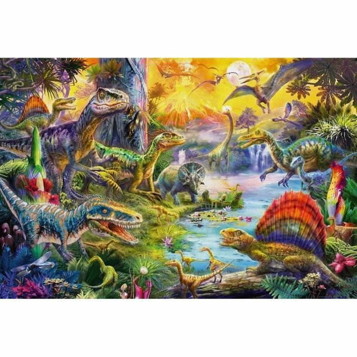 Schmidt Spiele Puzzle Dinosaures avec 12 figurines