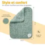 Medisana HP 517 Coussin chauffant électrique ultra doux - 100 W - 4 réglages de température - Vert - Lavable