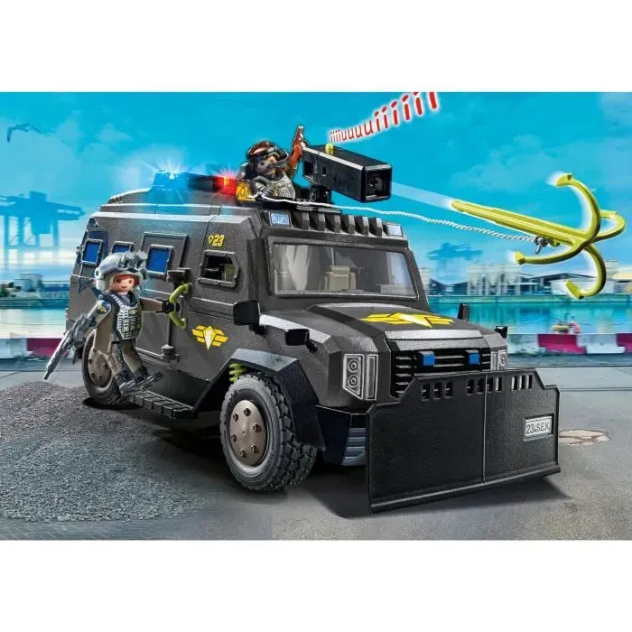 PLAYMOBIL 71144 - Véhicule d'intervention des forces spéciales - City Action Unité d'élite - Jeu de construction 73 pièces avec 2 personnages - Jouet policier à partir de 5 ans