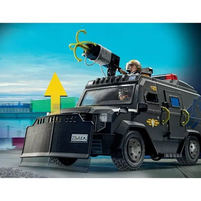 PLAYMOBIL 71144 - Véhicule d'intervention des forces spéciales - City Action Unité d'élite - Jeu de construction 73 pièces avec 2 personnages - Jouet policier à partir de 5 ans