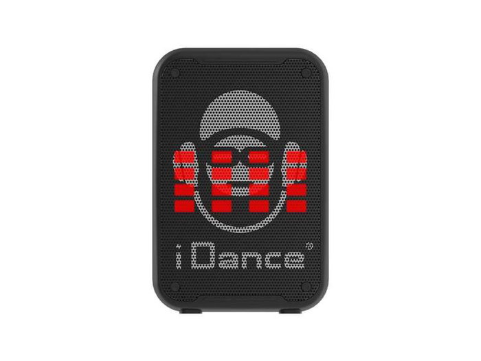 iDance KX200 - Système de karaoké avec 2 microphones sans fil, lumières disco et haut-parleur Bluetooth - Dimensions 35.6x24.2x18.5 cm - Version anglaise