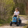 Smoby Tracteur à pédales Farmer XL Bleu avec Remorque
