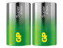 GP Pile Super Alcaline D (LR20) - Lot de 2 - Technologie G-Tech, Longue Durée de Conservation