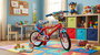 Toimsa Vélo enfant Bicicleta Paw Patrol 14" avec roues stabilisatrices pour enfants de 4 à 6 ans - Rouge