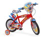 Toimsa Vélo enfant Bicicleta Paw Patrol 14" avec roues stabilisatrices pour enfants de 4 à 6 ans - Rouge