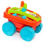 Molto - Wagon de Jeu avec 20 Blocs Rouges - Développe la Motricité Fine - Avec Poignée et Rangement - Jouet Bébé +12 Mois - Réf 23460
