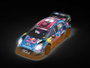 Scalextric Ford Puma WRC Kenya Mud Effect avec phares lumineux 19x9x10 cm