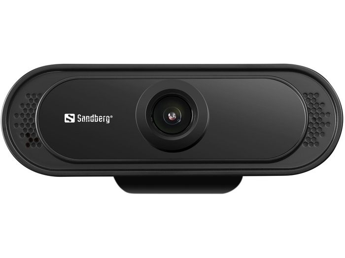 Sandberg USB Webcam 1080P Saver - Caméra Web HD avec Microphone Stéréo pour Réunions en Ligne, Fixation par Pince Sandberg USB Webcam 1080P Saver - Caméra Web HD avec Microphone Stéréo pour Réunions en Ligne, Fixation par Pince