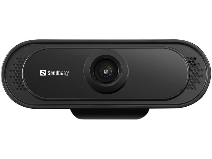 Sandberg USB Webcam 1080P Saver - Caméra Web HD avec Microphone Stéréo pour Réunions en Ligne, Fixation par Pince Sandberg USB Webcam 1080P Saver - Caméra Web HD avec Microphone Stéréo pour Réunions en Ligne, Fixation par Pince