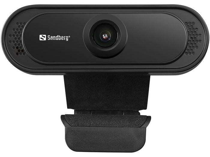 Sandberg USB Webcam 1080P Saver - Caméra Web HD avec Microphone Stéréo pour Réunions en Ligne, Fixation par Pince Sandberg USB Webcam 1080P Saver - Caméra Web HD avec Microphone Stéréo pour Réunions en Ligne, Fixation par Pince