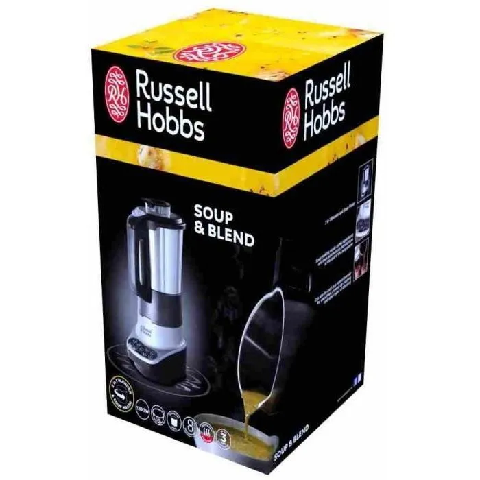 Russell Hobbs Blender Chauffant Soup & Blend 2-en-1 800W Bol Inox 1.75L 8 Programmes 21480-56
