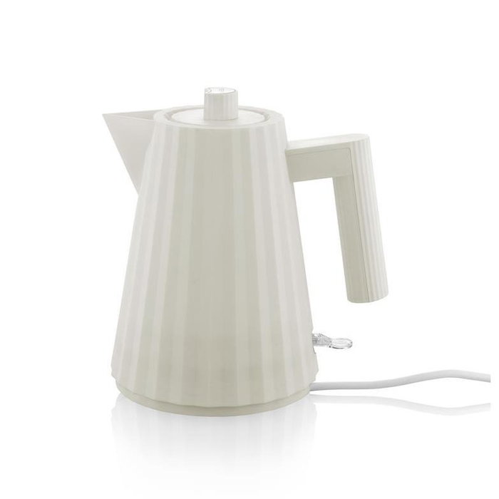 Alessi - Bouilloire électrique MDL06/1 W Plissé - 1 Litre - Conception Michele De Lucchi - Blanche Alessi - Bouilloire électrique MDL06/1 W Plissé - 1 Litre - Conception Michele De Lucchi - Blanche