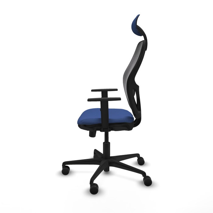 Piqueras Y Crespo Chaise de bureau Jorquera, Bleu marine et Noir, Mécanisme Sincro/Traslack, Cabecero Fijo