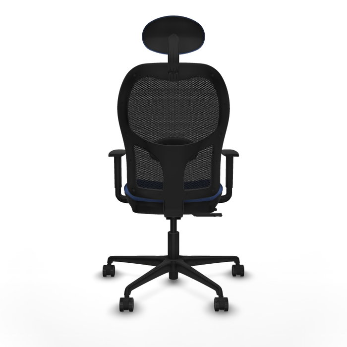 Piqueras Y Crespo Chaise de bureau Jorquera, Bleu marine et Noir, Mécanisme Sincro/Traslack, Cabecero Fijo
