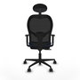 Piqueras Y Crespo Chaise de bureau Jorquera, Bleu marine et Noir, Mécanisme Sincro/Traslack, Cabecero Fijo