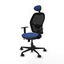Piqueras Y Crespo Chaise de bureau Jorquera, Bleu marine et Noir, Mécanisme Sincro/Traslack, Cabecero Fijo