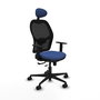 Piqueras Y Crespo Chaise de bureau Jorquera, Bleu marine et Noir, Mécanisme Sincro/Traslack, Cabecero Fijo