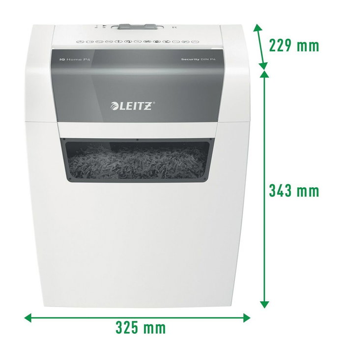 Leitz IQ Home Shredder 15 L Déchiqueteuse de Papier Blanc