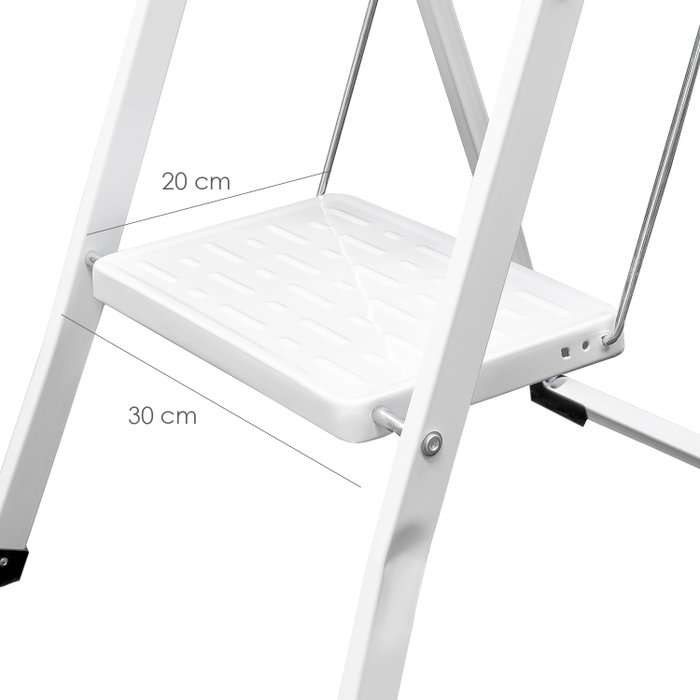 ORYX Escabeau en acier 3 marches pour usage domestique