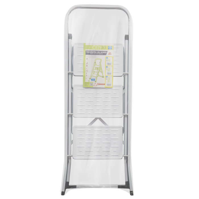 ORYX Escabeau en acier 3 marches pour usage domestique