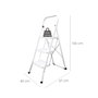ORYX Escabeau en acier 3 marches pour usage domestique