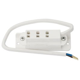 HERRAJES ALK Regleta 3 Vias Faston Mini AMP Negra Punta Pelada Cable 25cm DISTR3