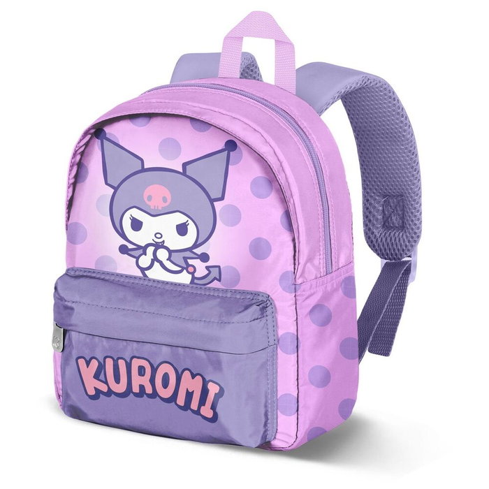 KARACTERMANIA Mochila Kuromi Hello Kitty pour Enfant Préscolaire 27cm - Sac Léger en Polyester avec Compartiment Zippé et Poche Frontale KARACTERMANIA Mochila Kuromi Hello Kitty pour Enfant Préscolaire 27cm - Sac Léger en Polyester avec Compartiment Zippé et Poche Frontale