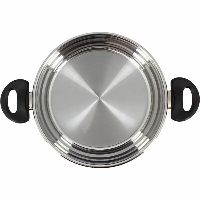 Menastyl Faitout en acier inoxydable 24 cm avec couvercle, 5L