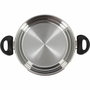 Menastyl Faitout en acier inoxydable 24 cm avec couvercle, 5L