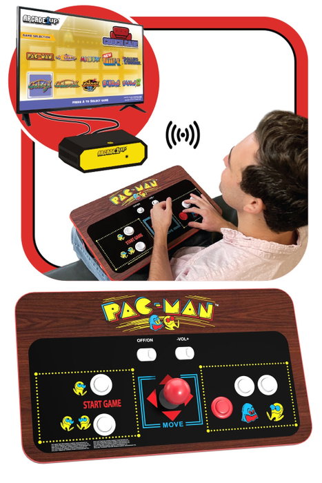 Arcade1Up Couchcades Micro Game Console HDMI Sans Fil 10 Jeux Retro PAC-MAN Galaga Contrôle Arcade Arcade1Up Couchcades Micro Game Console HDMI Sans Fil 10 Jeux Retro PAC-MAN Galaga Contrôle Arcade