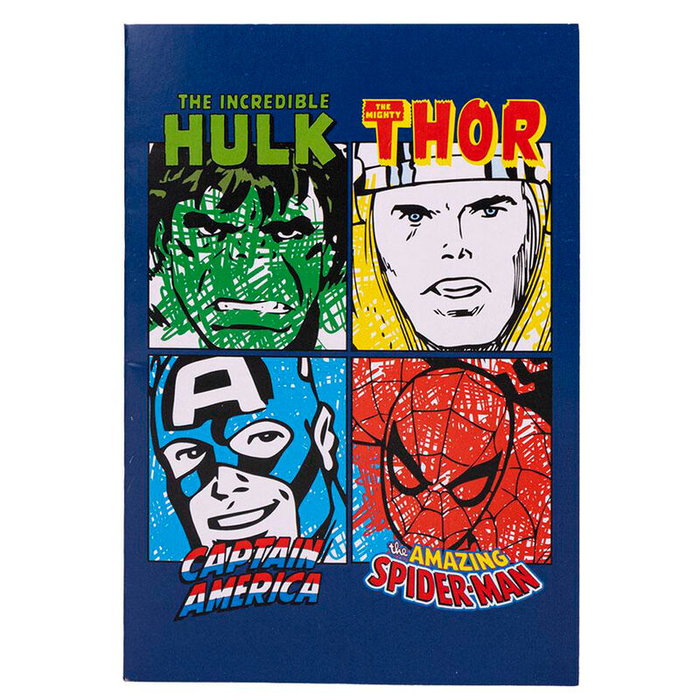 CERDÁ - Set de Papeterie à Colorier Avengers Marvel - Contient : Carnet A4, Carnet A5, 5 Crayons de Couleur, Autocollants - 21,5x32 cm CERDÁ - Set de Papeterie à Colorier Avengers Marvel - Contient : Carnet A4, Carnet A5, 5 Crayons de Couleur, Autocollants - 21,5x32 cm