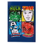 CERDÁ - Set de Papeterie à Colorier Avengers Marvel - Contient : Carnet A4, Carnet A5, 5 Crayons de Couleur, Autocollants - 21,5x32 cm