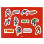 CERDÁ - Set de Papeterie à Colorier Avengers Marvel - Contient : Carnet A4, Carnet A5, 5 Crayons de Couleur, Autocollants - 21,5x32 cm