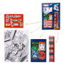 CERDÁ - Set de Papeterie à Colorier Avengers Marvel - Contient : Carnet A4, Carnet A5, 5 Crayons de Couleur, Autocollants - 21,5x32 cm