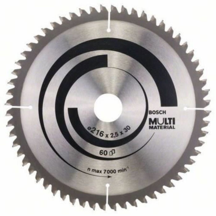 Bosch Lame de scie circulaire Multi Matériaux 216 x 30 x 2,5 mm 60 dents
