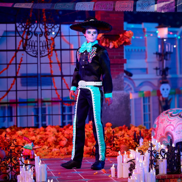 Mattel Barbie Collection Signature Dia de Muertos Ken - Poupée de collection - Instructions en espagnol et portugais