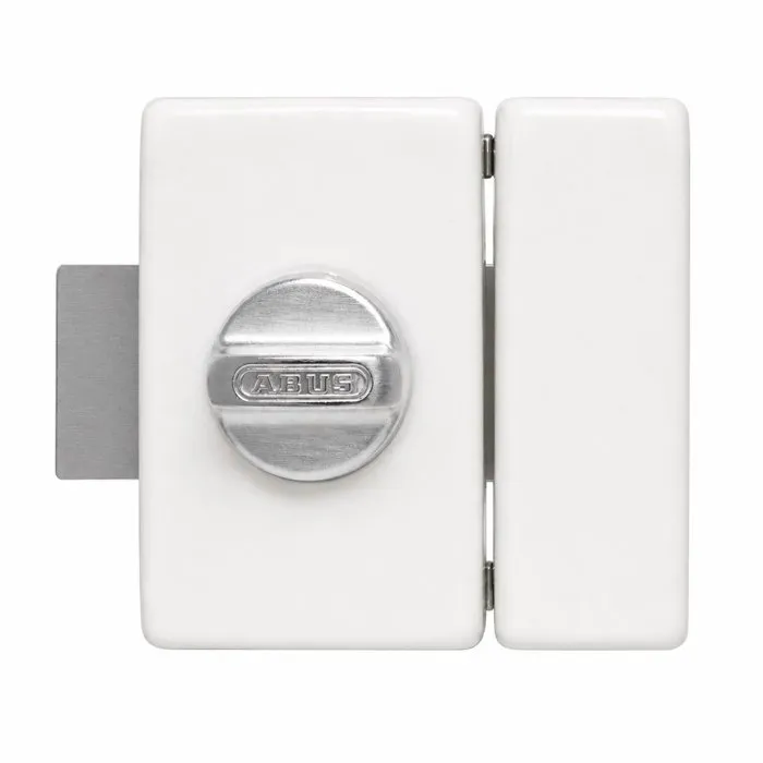 Abus Verrou de porte V83 CB 45 W blanc avec coffre en acier Abus Verrou de porte V83 CB 45 W blanc avec coffre en acier