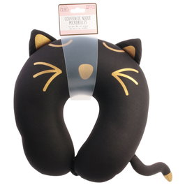 The Concept Factory Cojín Cervical Gato avec oreilles et queue de chat