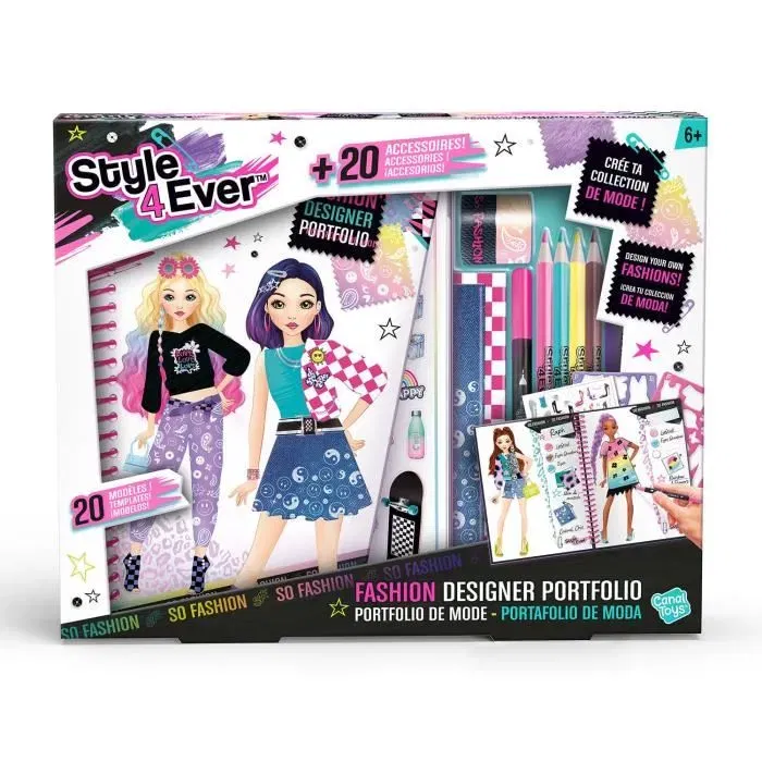 Canal Toys Portfolio de mode Style For Ever - Fashion Designer OFG 285 - Jeu créatif pour styliste dès 6 ans