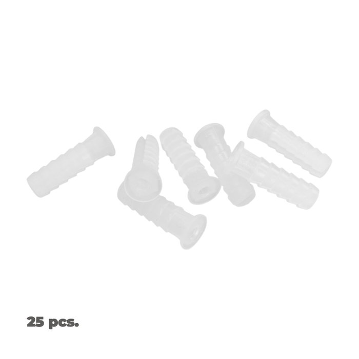 WOLFPACK LINEA PROFESIONAL Cheville en plastique blanche 7 mm (25 unités)