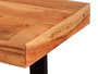 Giftdecor Table d'appoint en bois acacia marron et noir 110x35x77 cm