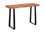 Giftdecor Table d'appoint en bois acacia marron et noir 110x35x77 cm