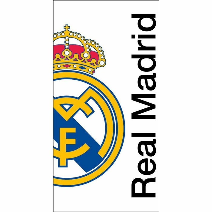 Cerdá Serviette de plage Real Madrid C.F. Blanc