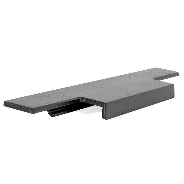 VIEFE Poignée à emboutir linéaire noir brossé longueur 197 mm