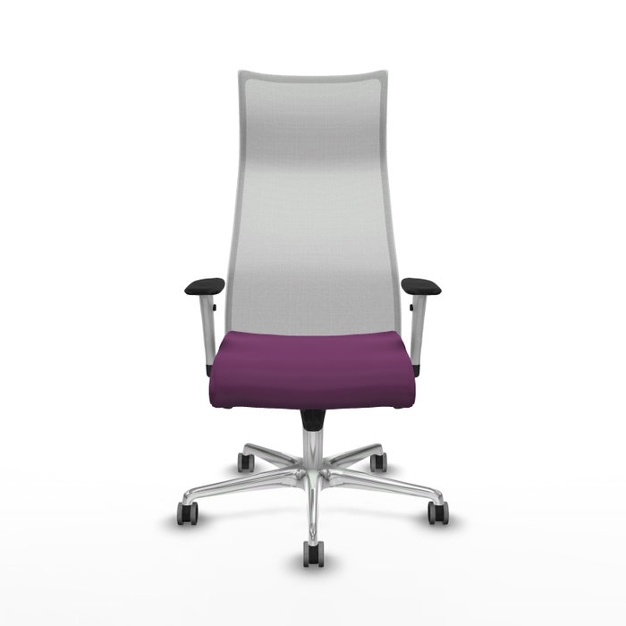 Piqueras y Crespo Chaise de Bureau Albacete Violet et Blanc