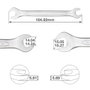 GSC Evolution Llave inglesa fija 14 et 15mm